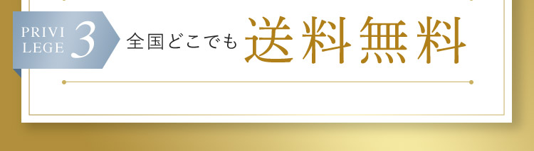 PRIVILEGE 3 全国どこでも送料無料